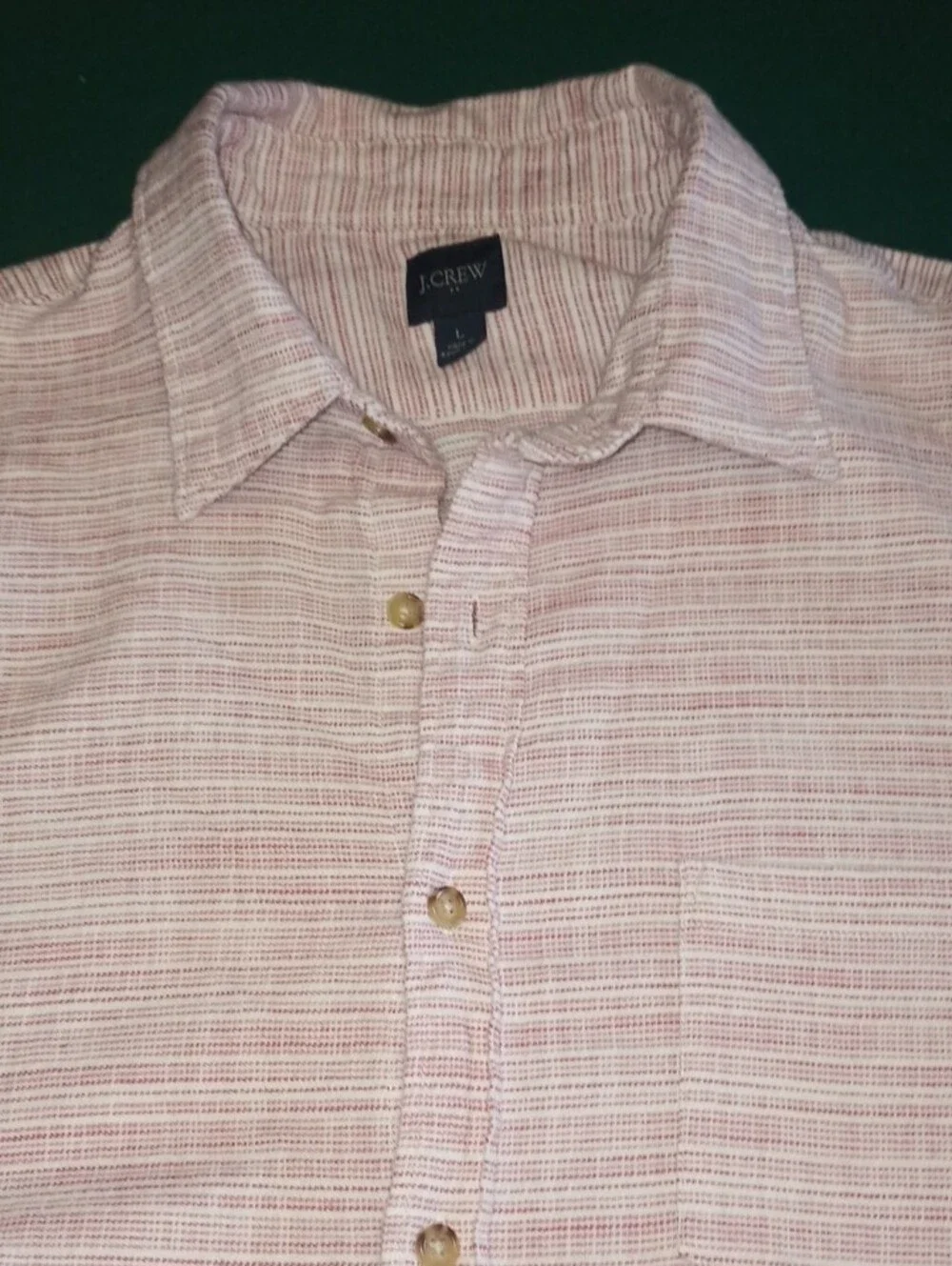 J. Crew Light Pink Short-Sleeve Button-Down Shirt